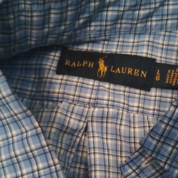Ralph Lauren blue and white checkered pattern - Picture 4 of 4
